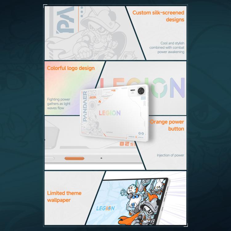 Lenovo LEGION x PΛNDΛER Y700, 8.8 inch WIFI Tablet, 16GB+512GB, Android 15, Qualcomm Snapdragon 8 Elite Octa Core, US Plug