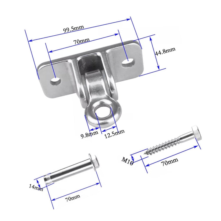 304 Stainless Steel Sandbag Buckle Ring Swing Fixed Holder, Luxury Version
