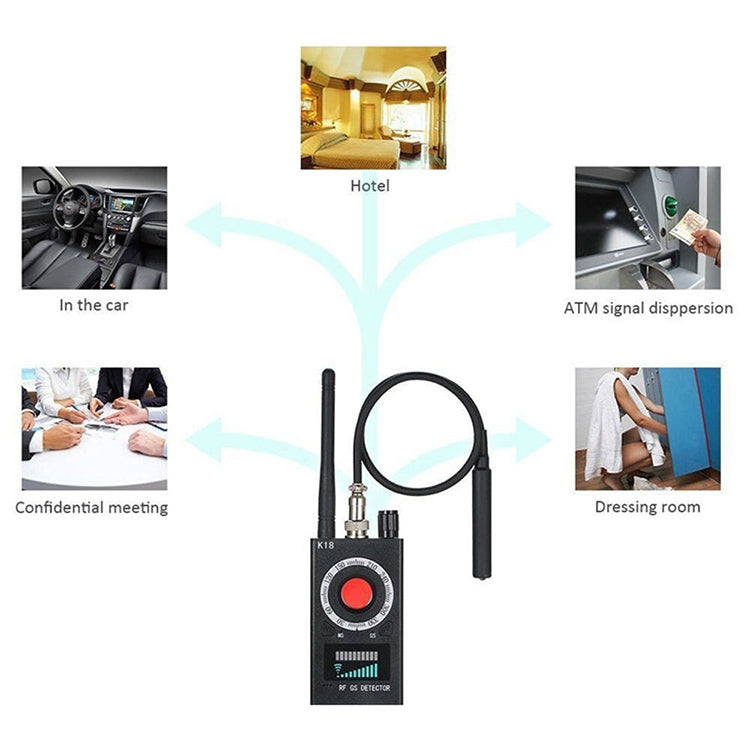 K18 Anti-sneak Sneak Shot Wireless GPS Detector Wireless Signal Detector
