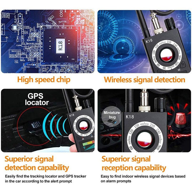 K18 Anti-sneak Sneak Shot Wireless GPS Detector Wireless Signal Detector