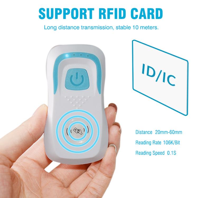 125KHz ID Card Reader Bluetooth RFID 1D/2D Code Scanning Access Control Key