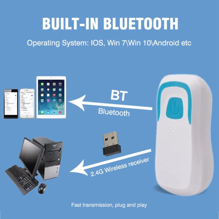 125KHz ID Card Reader Bluetooth RFID 1D/2D Code Scanning Access Control Key