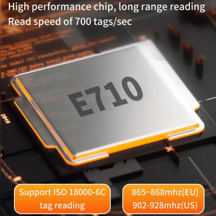 Long Range RFID UHF Portable Handheld Bluetooth Reader, Style: Standard + 2D Head