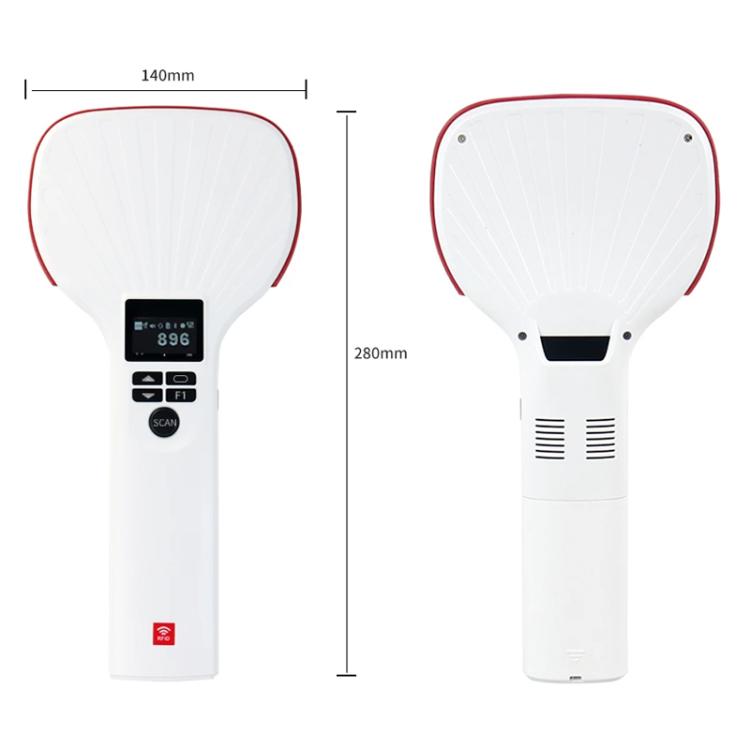 E710 Chip Long Range RFID UHF Portable Handheld Bluetooth Reader, Style: Enhanced + 2D Head