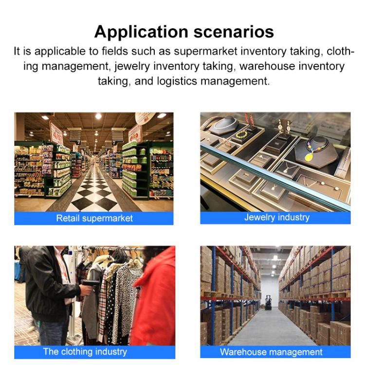 UHF RFID Radio Frequency High Performance Handheld Back Clip Bluetooth Communication Reader, Style: Bluetooth RFID Reader/Writer