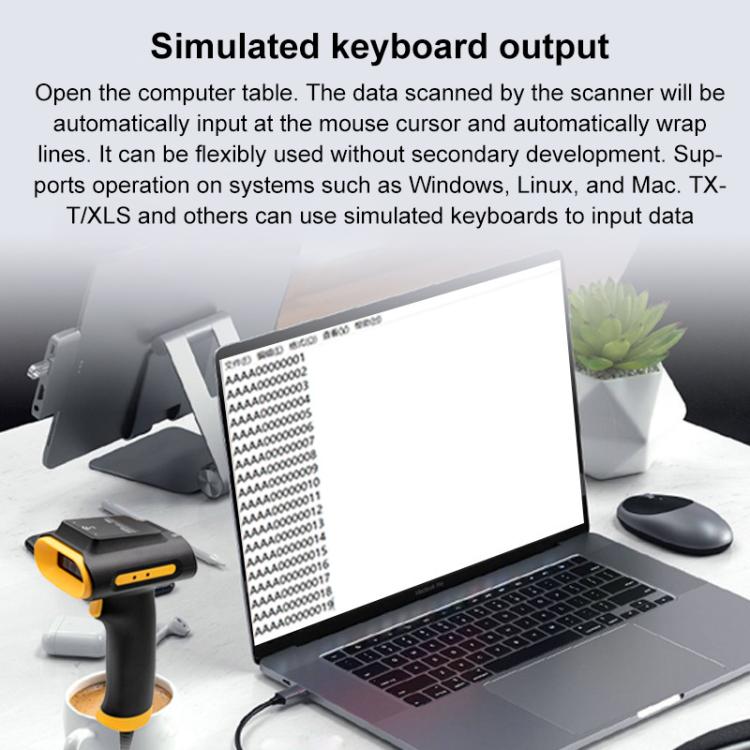 UHF RFID Handheld Card Reader Cash Register Settlement Scanner, Style: USB