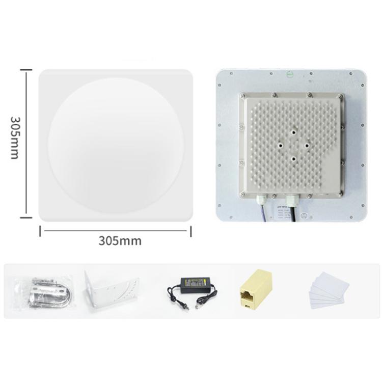 UHF RFID Long Range 9dBi Integrated Reader with E710 Chip, Style: Add Power Over Ethernet