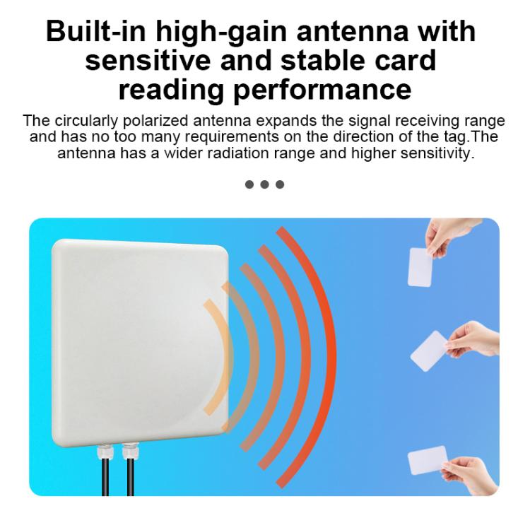 UHF RFID Long Range 9dBi Integrated Reader with E710 Chip, Style: Add 4G Network