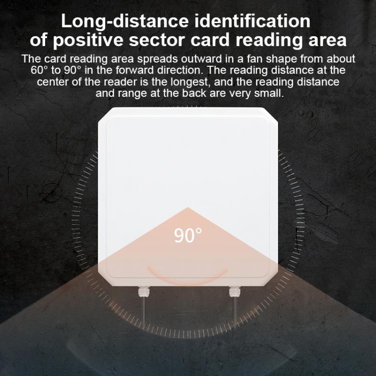 UHF RFID Long Range Integrated Reader with Built-in 9dBi Antenna, Style: Standard