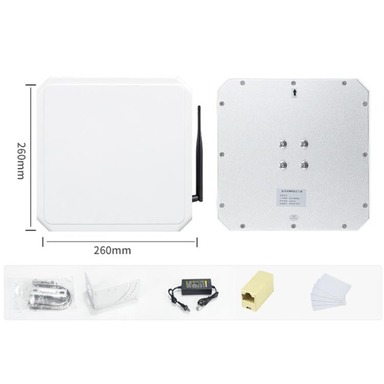 UHF RFID Long Range Integrated Reader with Built-in 9dBi Antenna, Style: Add WiFi Communication