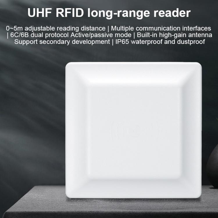 UHF Middle Range RFID Integrated Reader Identification Distance 0-5m, Style: Add WiFi Communication
