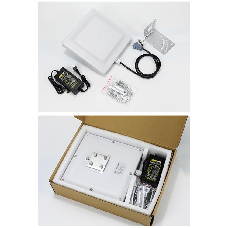 UHF Electronic Tag Identification RFID Reader / Writer 7dbi Antenna Integrated Reader, Style: RS232 Port