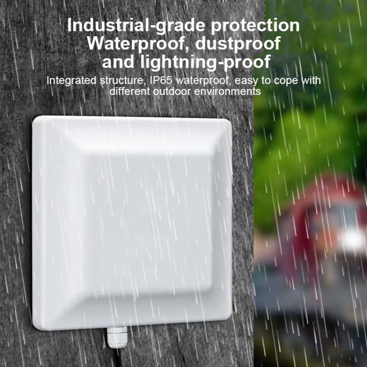 UHF Electronic Tag Identification RFID Reader / Writer 7dbi Antenna Integrated Reader, Style: RS232 Port