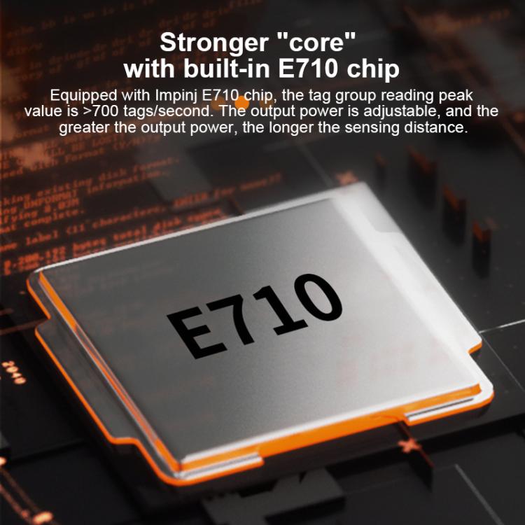 UHF RFID Reader Long Range Integrated Reader Writer With E710 Chip, Style: Add Power Over Ethernet