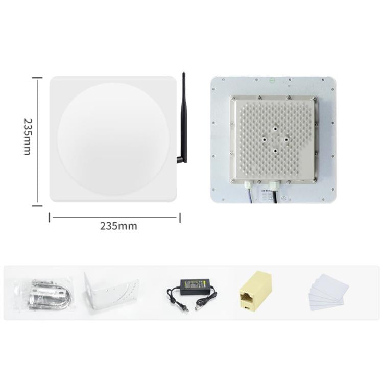 Industrial UHF RFID Long Range Integrated Reader Built-in 9dBi Antenna, Style: with WiFi Communication