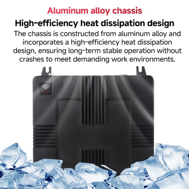 4-Channel RFID Reader / Writer with Impinj E710 Module, Fixed UHF Industrial Long-Range Reader for Warehouse Management