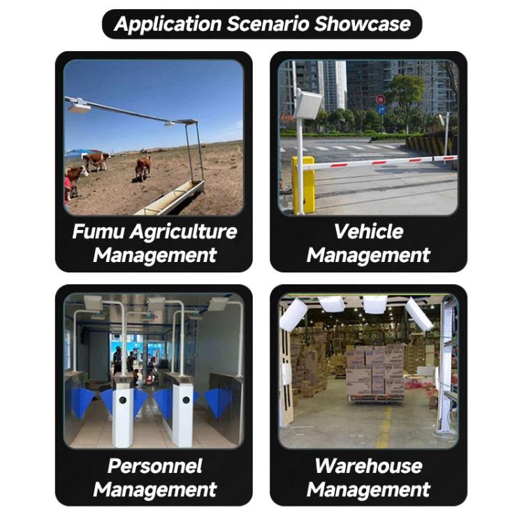 4-Channel RFID Reader / Writer with Impinj E710 Module, Fixed UHF Industrial Long-Range Reader for Warehouse Management