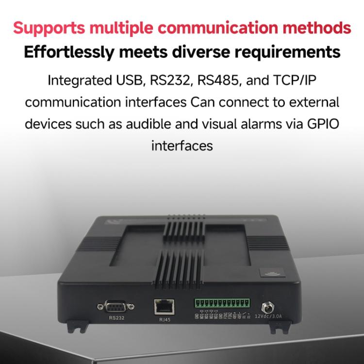 8-Channel RFID Reader / Writer with Impinj E710 Module, Fixed UHF Industrial Long-Range Reader for Warehouse Management