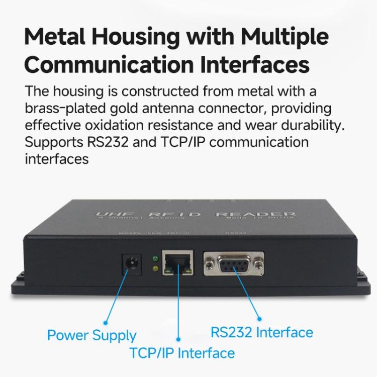 16-Channel Split-Type UHF RFID Reader / Writer for Electronic Tag Identification, Asset Management & Industrial Applications