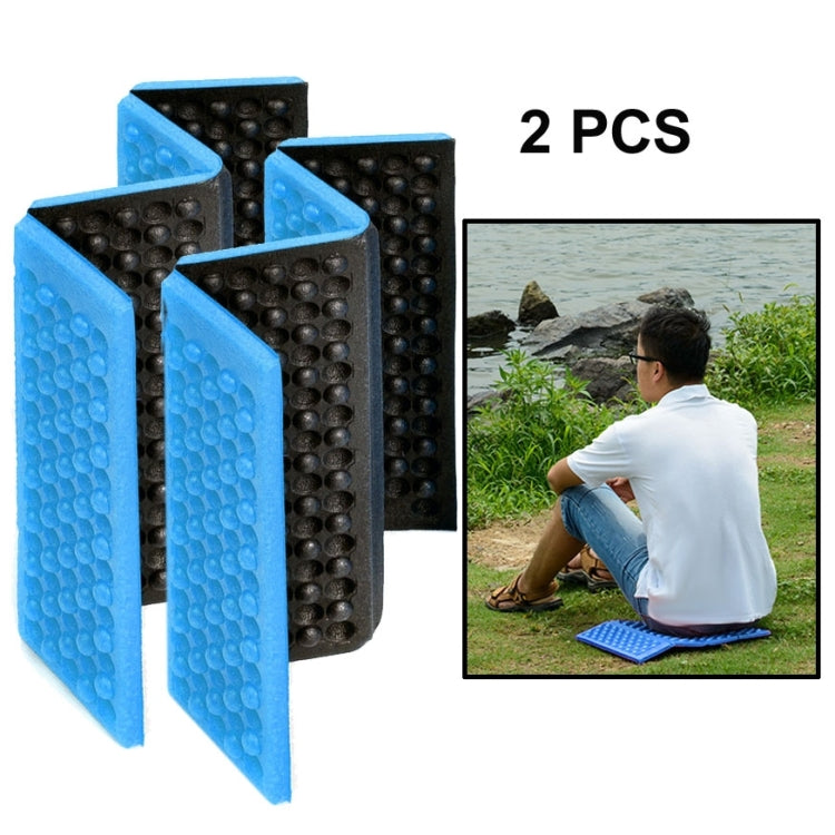 2 PCS Portable Folding Cellular Massage Cushion Outdoors Damp Proof Picnic Seat Mats EVA Pad
