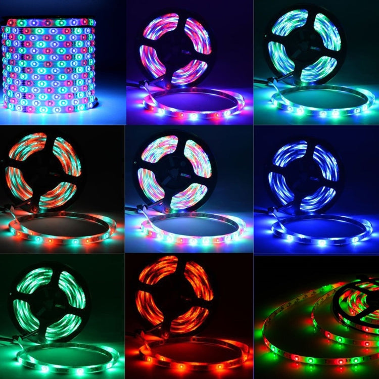5M RGB LED Strip DC 12V SMD 2835 Non-Waterproof Flexible LED Light Tape Ribbon, 44-keys Remote Control