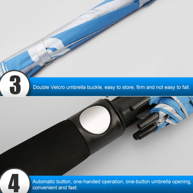 PGM Golf Fiberglass Straight Anti-typhoon Umbrella(Color:Pink Size:Manual)