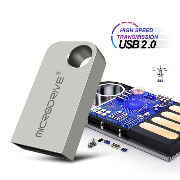MicroDrive 32GB USB 2.0 Mini Semi-circular Metal U Disk