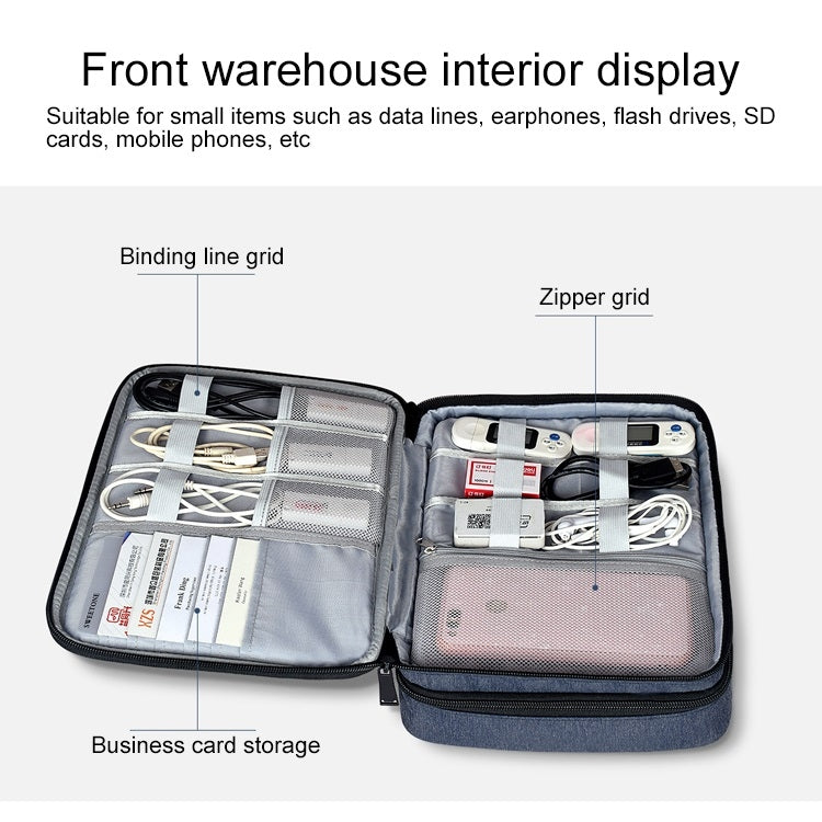 Large Nylon Waterproof Box Type Multi-function Storage Bag for iPad, Size: 29 x 21 x 8cm