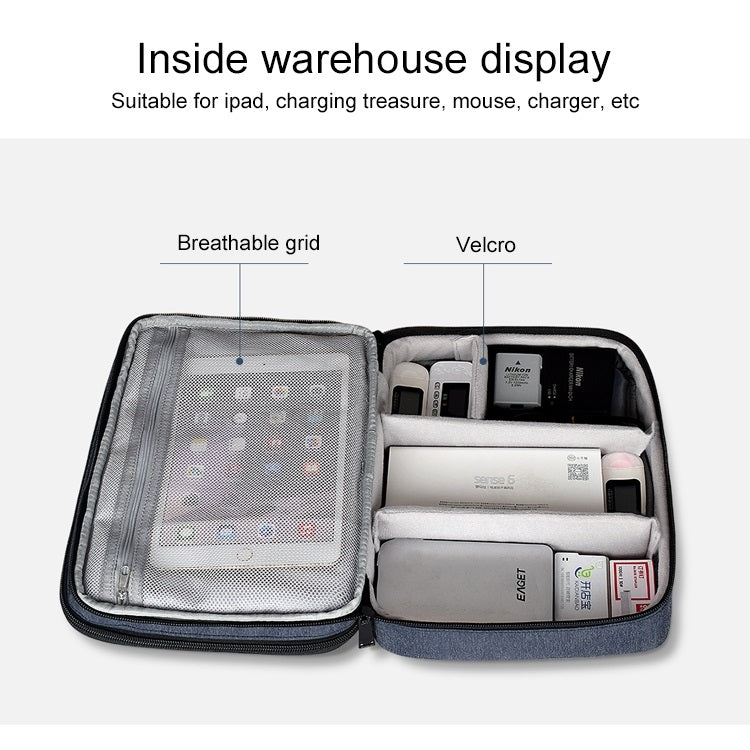 Large Nylon Waterproof Box Type Multi-function Storage Bag for iPad, Size: 29 x 21 x 8cm