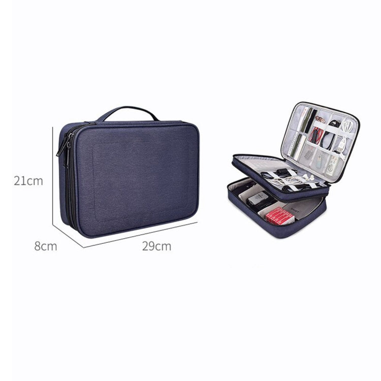 Large Nylon Waterproof Box Type Multi-function Storage Bag for iPad, Size: 29 x 21 x 8cm