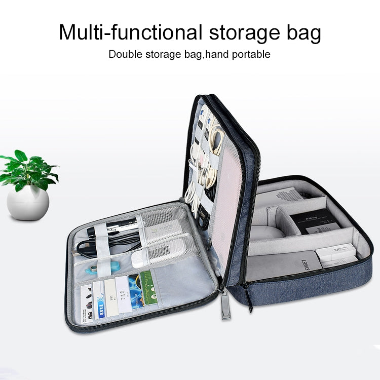 SM02 Small Nylon Waterproof Box Type Multi-function Storage Bag for iPad, Size: 23 x 17 x 8cm