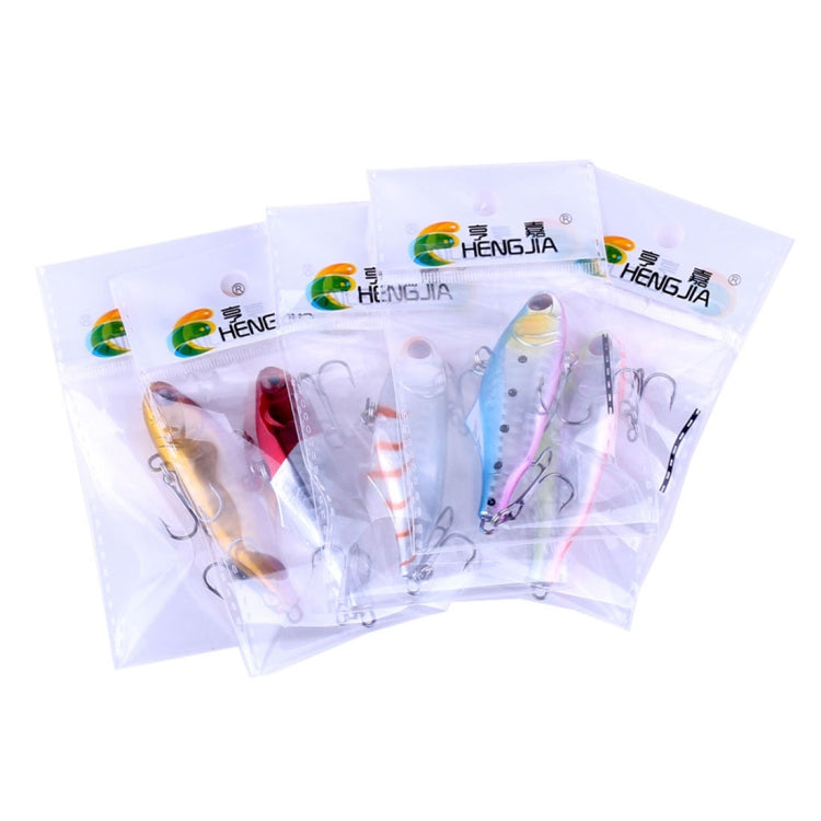 HENGJIA VI026 7cm/24g Full Swimming Layer Plastic Hard Baits Fishing Lures Set Tackle Baits, Bagged