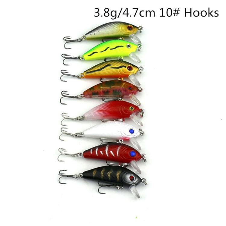 HENGJIA Set002 43 PCS Sequin Set Metal Sequins False Bait Fresh Sea Bass Fishing Bait Set, Length: 5 to 10.5cm, Boxed