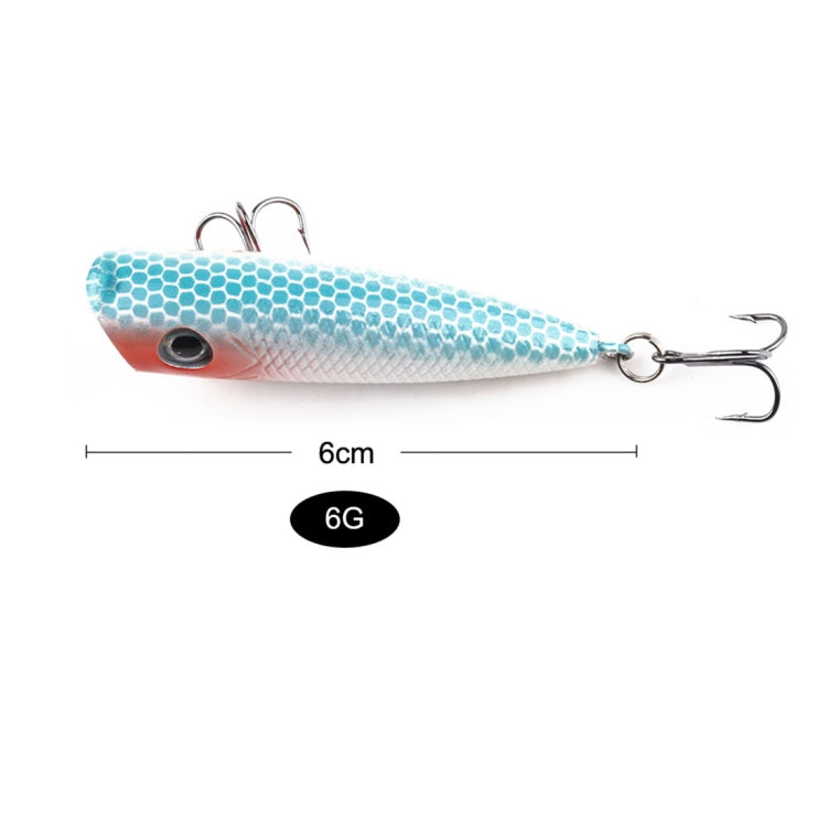 HENGJIA PO035 6cm/6g 5 PCS Simulation Hard Baits Fishing Lures Set Tackle Baits Fit Saltwater and Freshwater