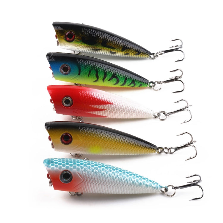 HENGJIA PO035 6cm/6g 5 PCS Simulation Hard Baits Fishing Lures Set Tackle Baits Fit Saltwater and Freshwater