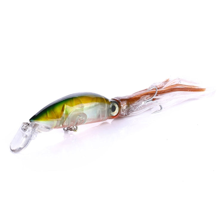 HENGJIA JIZ002 10cm/16.6g 8 PCS Big Octopus Squid Shaped Hard Baits Long Shot Fishing Lures Tackle Baits Fit Sea Fishing and Freshwater Fishing,Boxed