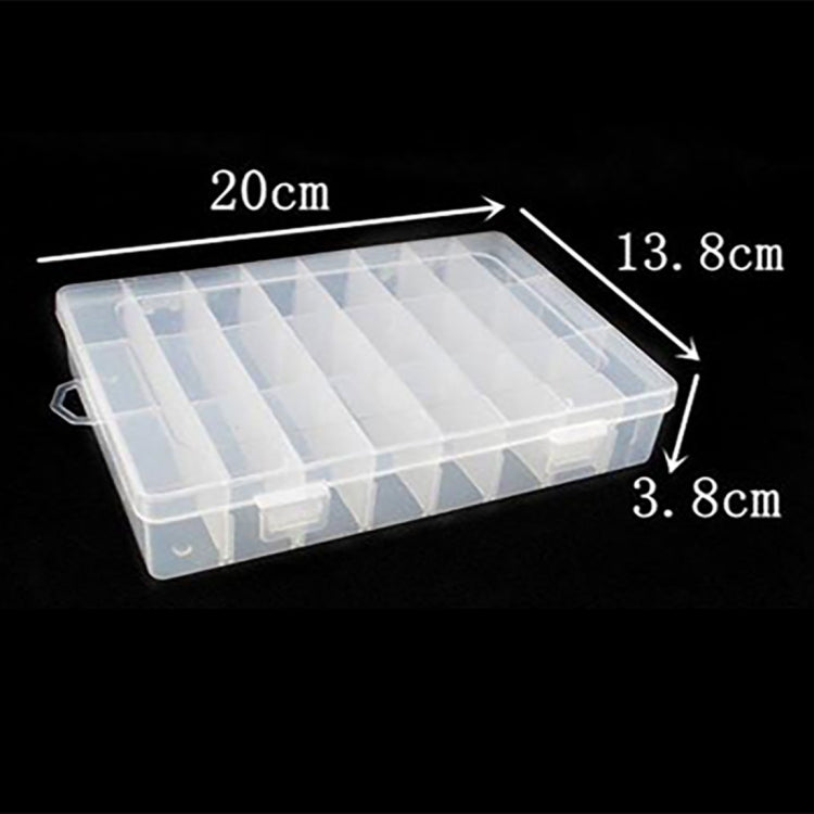 HENGJIA qt022 Twenty Four Grid Waterproof Multifunction Fishing Tool Gear Storage Transparent Fishing Tackle Box